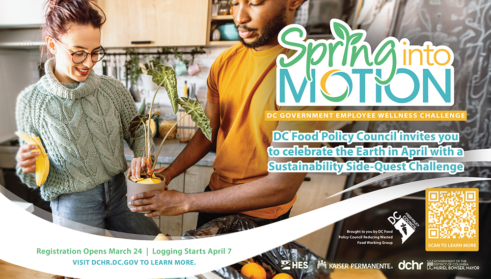 2025 Spring into Motion's Sustainability Side-Quest Challenge Banner
