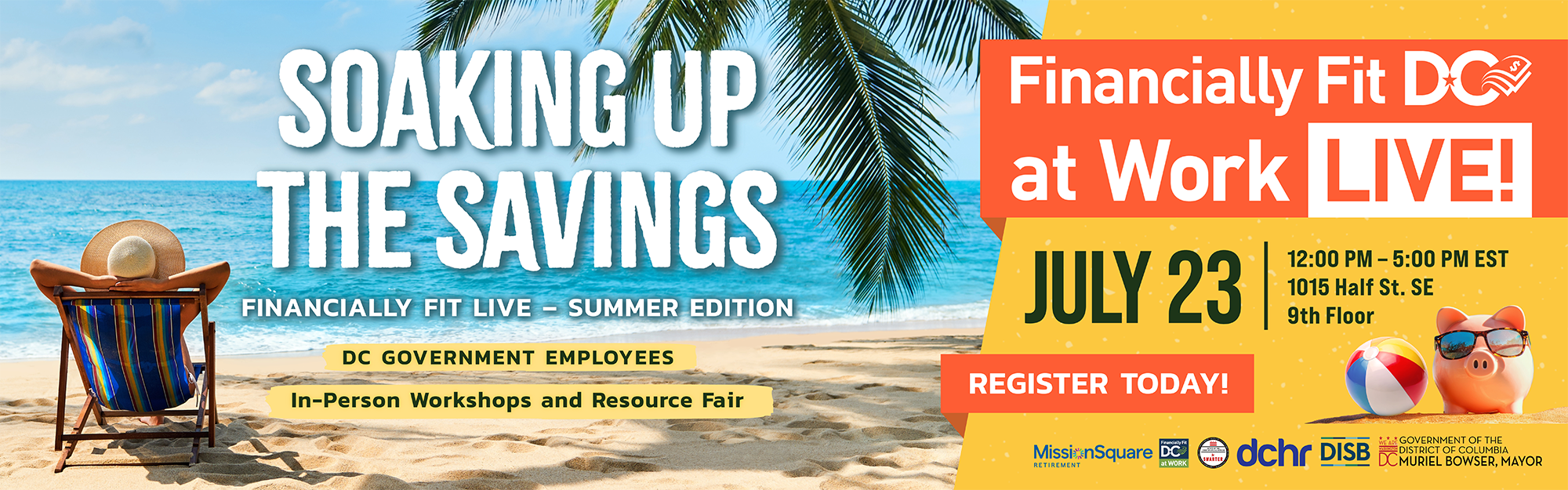 Soaking Up The Savings: Financially Fit Live – Summer Edition Banner