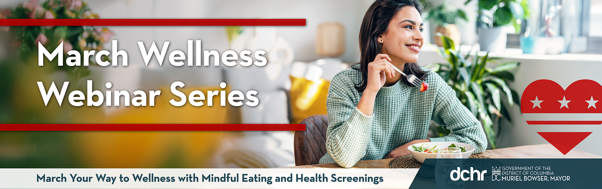 March Wellness Webinar Series Banner