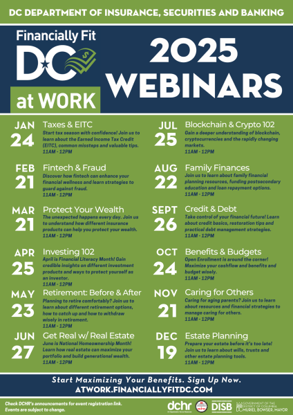 Full List of Upcoming Financially Fit At Work Events