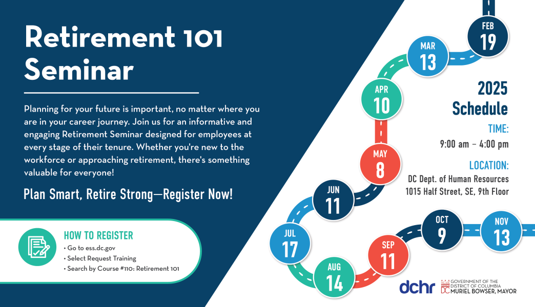 2025 Retirement 101 Seminar Banner